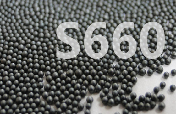 درمان سطحی شات فولادی ریخته گری S660 توپ های گرد فلزی رنگ مشکی